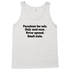 funny t shirt parachute for sale only used once never opened small sta Tank Top
