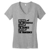 rescue save love Women's V-Neck T-Shirt