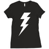 lightening bolt Ladies Fitted T-Shirt
