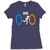 portal bathroom parody video game Ladies Fitted T-Shirt