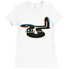pedestrians vectorized Ladies Fitted T-Shirt
