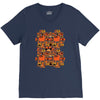 pumpkin pattern V-Neck Tee