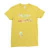 Muggle on Board Watercolor Ladies Fitted T-Shirt