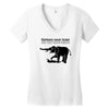 elephants never forget and they never forgive t shirt funny mens tee n Women's V-Neck T-Shirt