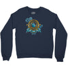 turn the time twist the space Crewneck Sweatshirt