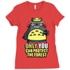 protect the forest (2) Ladies Fitted T-Shirt