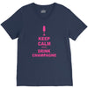 keep calm and drink champagne V-Neck Tee
