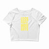 less people, more cats Crop Top