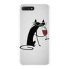 cat and wine iPhone 7 Plus Case
