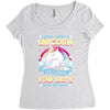 I Wish I Were a Unicorn So I Could Stab Idiots with My Head Women's Triblend Scoop T-shirt