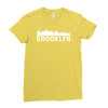 brooklyn city skyline silhouette Ladies Fitted T-Shirt