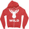 wild animal funny Zipper Hoodie