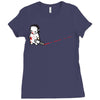 sad psycho Ladies Fitted T-Shirt