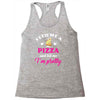 feed me a pizza and tell me i'm pretty Racerback Tank