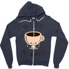 no coffee no workee Zipper Hoodie