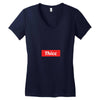 Thicc Hypebeast Women's V-Neck T-Shirt