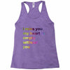 I miss you my heart is empaty wİthout you (2) Racerback Tank