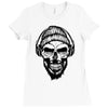 hipter skull Ladies Fitted T-Shirt