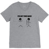 i've got your back t shirt tee funny novelty tee pun stick figure joke V-Neck Tee