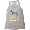 boxers support autism awareness Racerback Tank