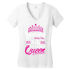 Celebrating With the 5th Birthday Queen Women's V-Neck T-Shirt