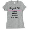 August Girl Ladies Fitted T-Shirt