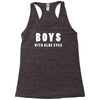 boys with blue eyes Racerback Tank