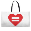 Equality Heart Weekender Totes