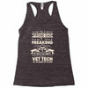 proud vet tech dad Racerback Tank