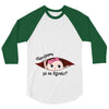 disculpame ya es agosto white girl black print 3/4 Sleeve Shirt