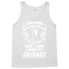 Never Underestimate Old Man Who Was Born January Tank Top