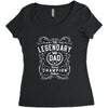The Legendary Dad World Champion Women's Triblend Scoop T-shirt