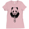 working panda Ladies Fitted T-Shirt