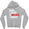 eat sleep manchester Zipper Hoodie