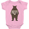 i need a hug Baby Bodysuit
