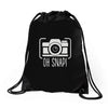 oh snap Drawstring Bags