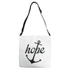 hope anchor religious Adjustable Strap Totes