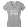 cucumbers soaked in evil Women's V-Neck T-Shirt