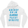 alphabet abc elemno Zipper Hoodie