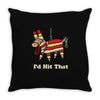 i'd hit that Throw Pillow