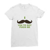 mustache pinch Ladies Fitted T-Shirt