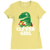 clever girl Ladies Fitted T-Shirt