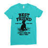 Best Friend Beagle Ladies Fitted T-Shirt