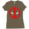 deadpool logo avengers marvel comics gift Ladies Fitted T-Shirt