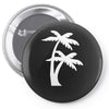 palm tree sticker vinyl decal tropical island beach ocean wall car win Pin-back button