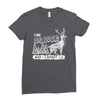 I Like Big Bucks And I Cannot Lie Ladies Fitted T-Shirt