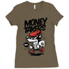 money takers Ladies Fitted T-Shirt