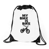 my bmx İs bike Drawstring Bags