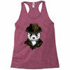 panda rorschach Racerback Tank