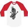 olaf frozen disney cartoon 3/4 Sleeve Shirt